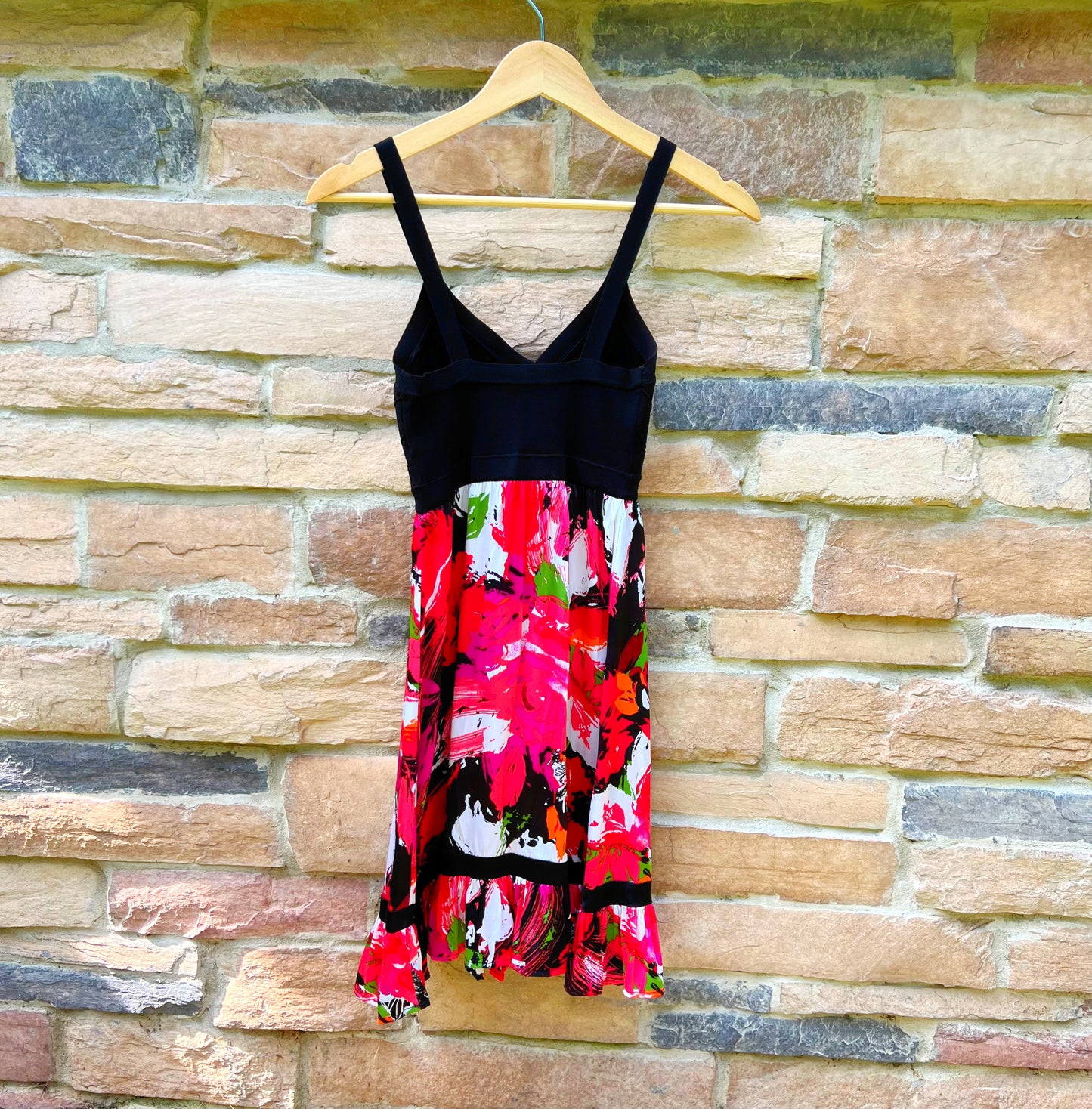 Vintage Bebe Pink Floral Dress