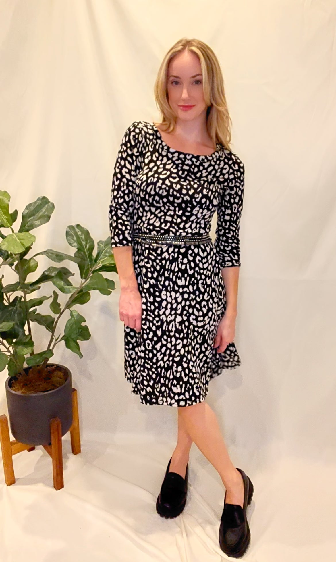 Mia & Tess Leopard Dress | $28