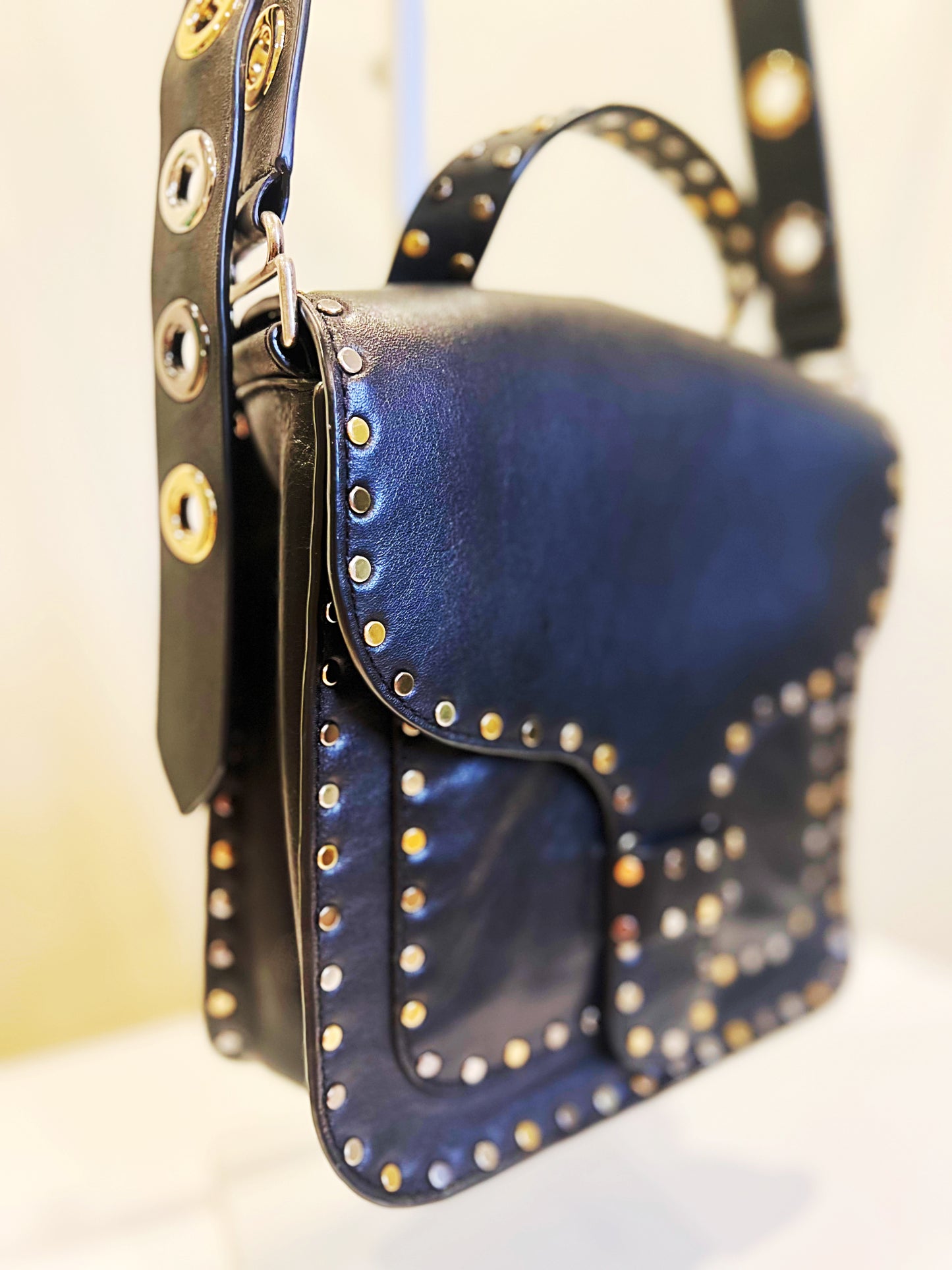Rebecca Minkoff Studded Leather Crossbody Bag | $75