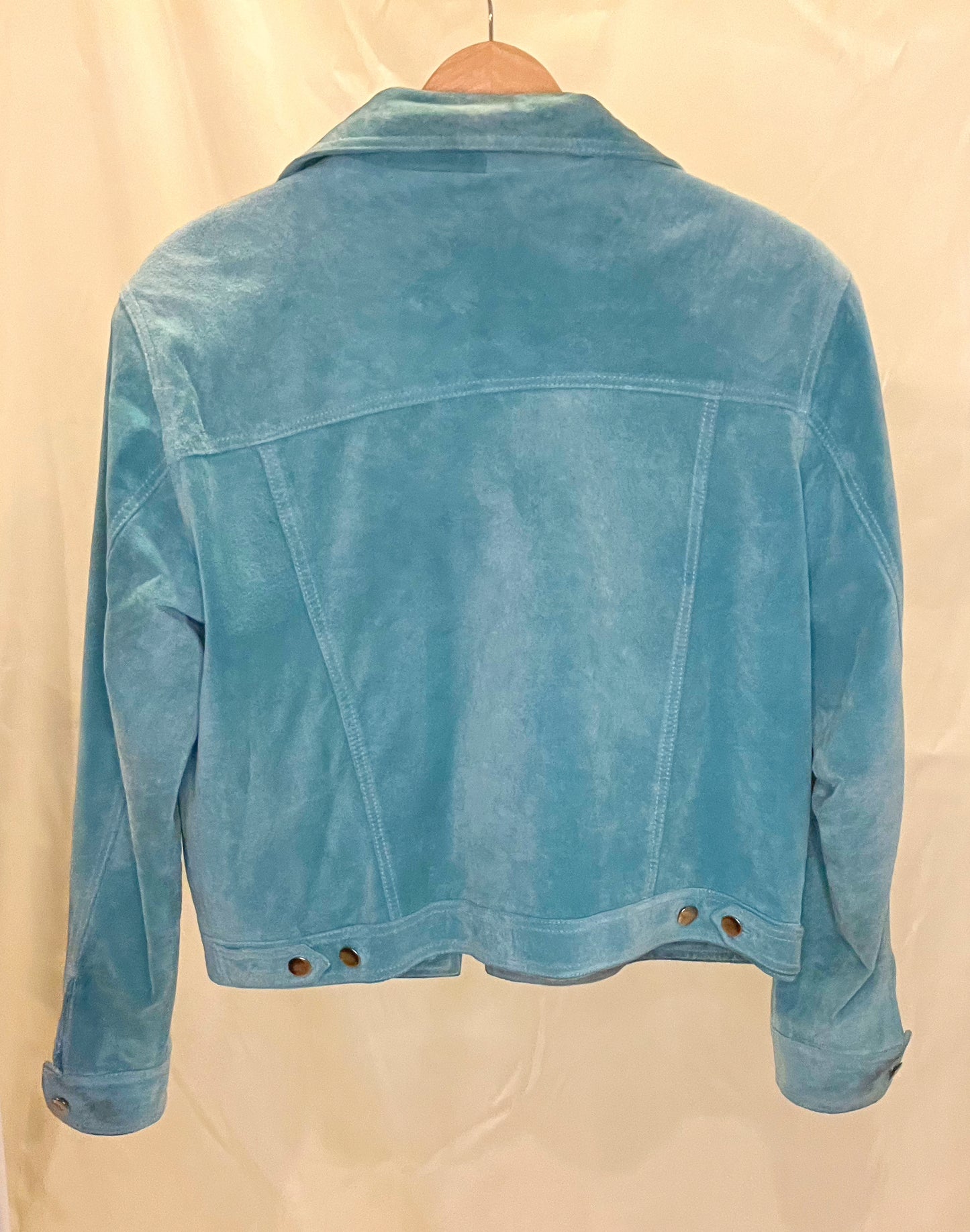 Blue Suede Jacket, 1990s | $40