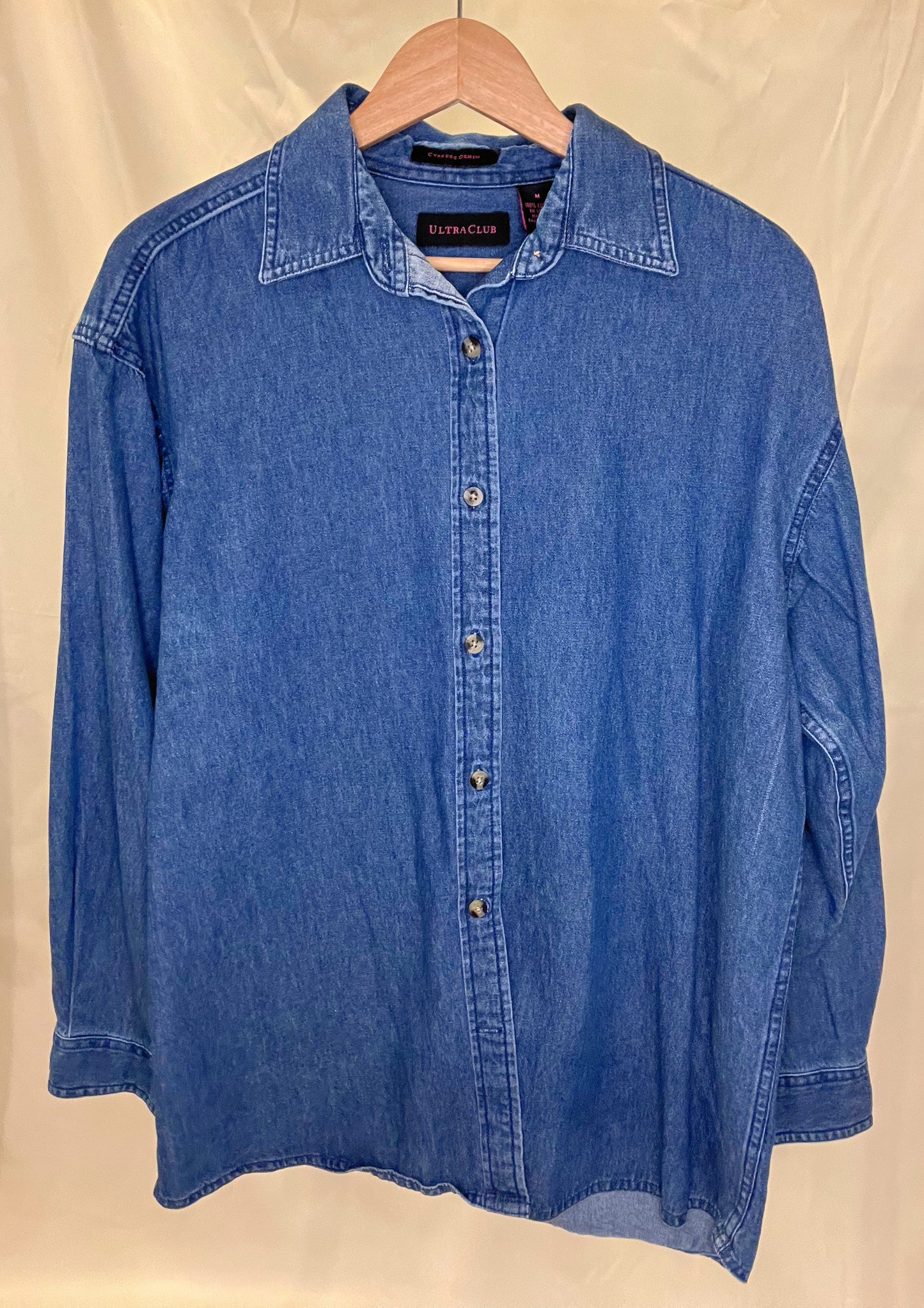 Oversized Denim Top | $28