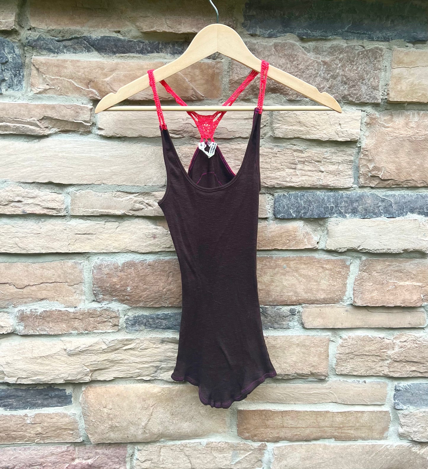Vintage Free People Crochet Tank