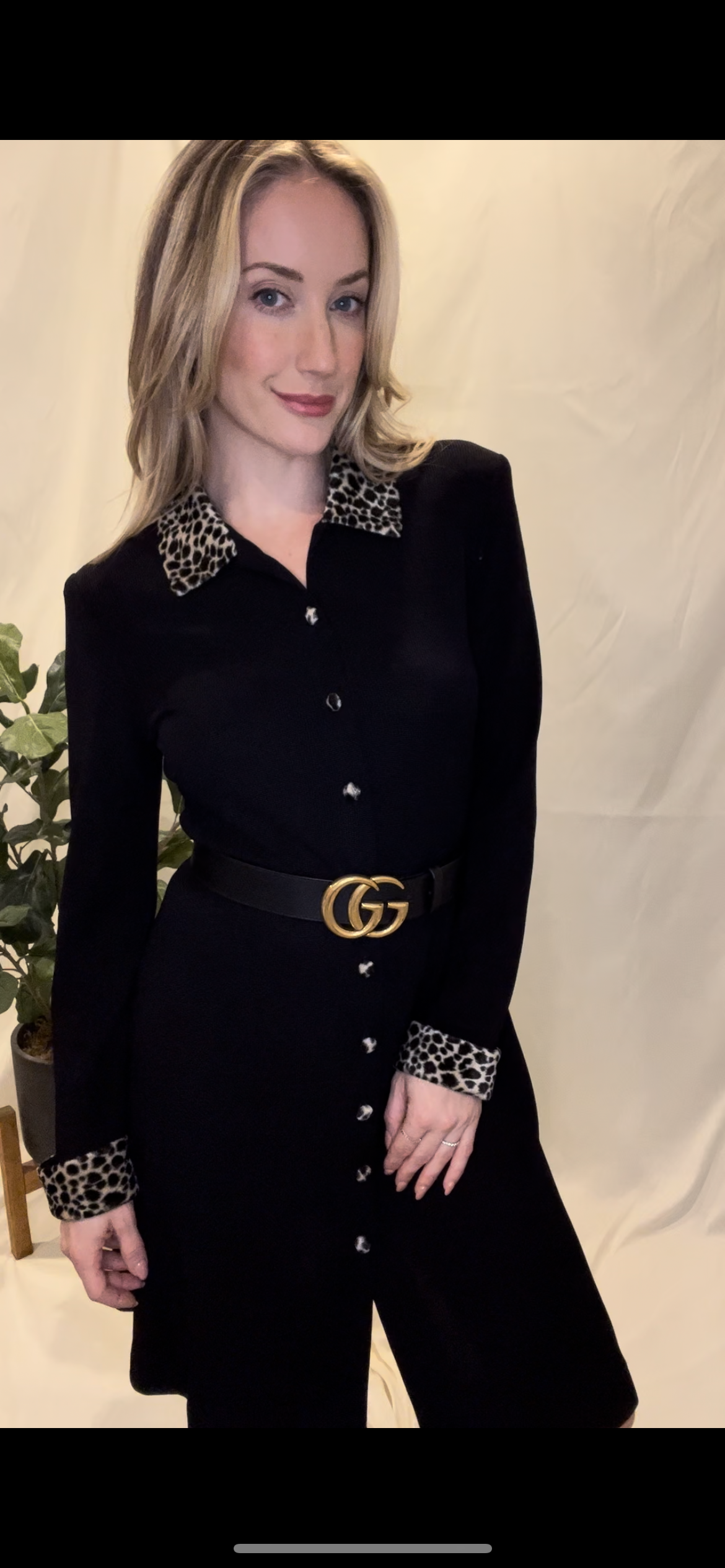Cheetah Button Down Dress, 1990s | $25