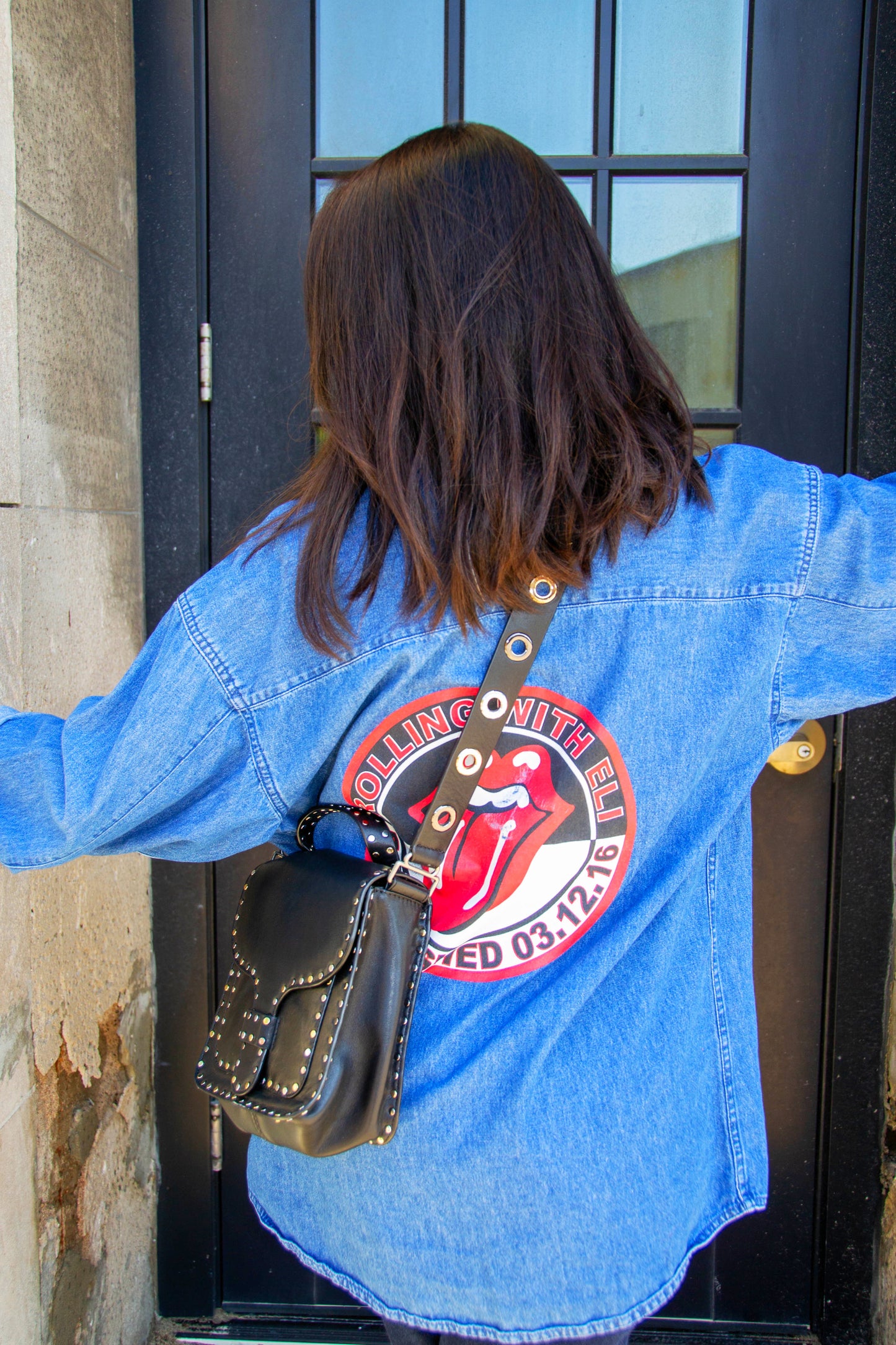 Oversized Denim Top | $28