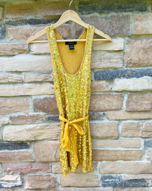 Gold Sequin Dress