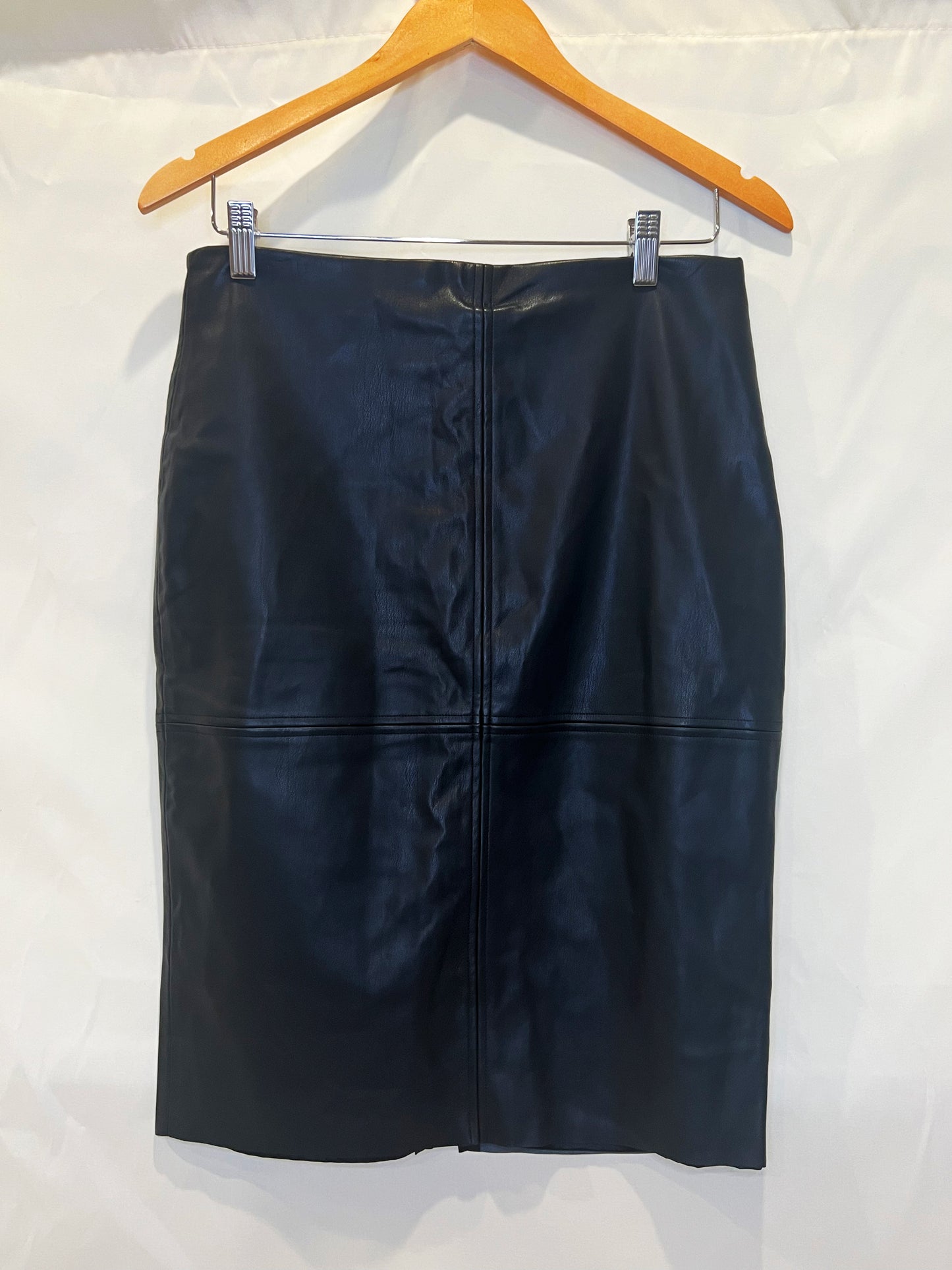 Vegan Leather Midi Skirt | $42