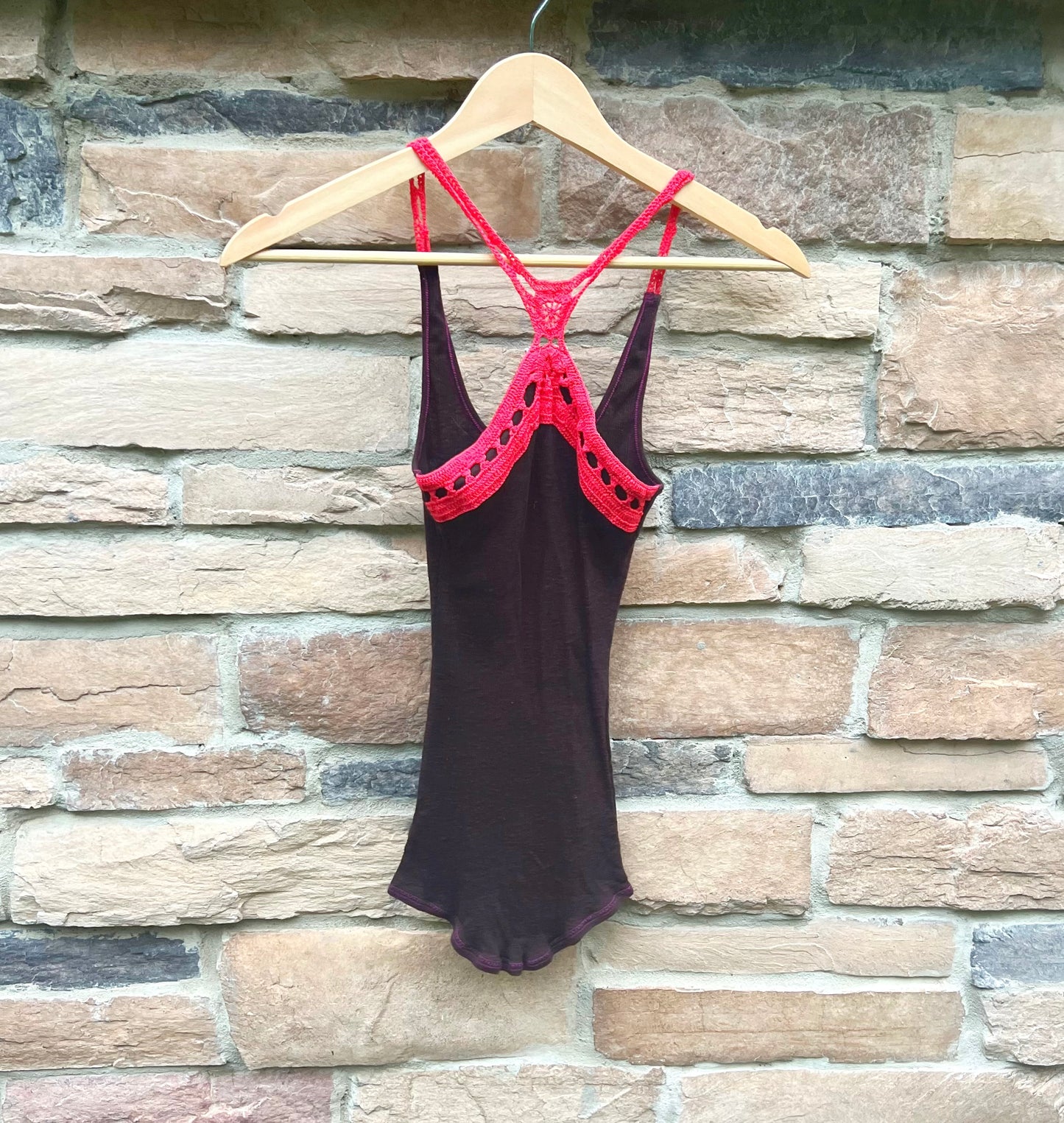 Vintage Free People Crochet Tank