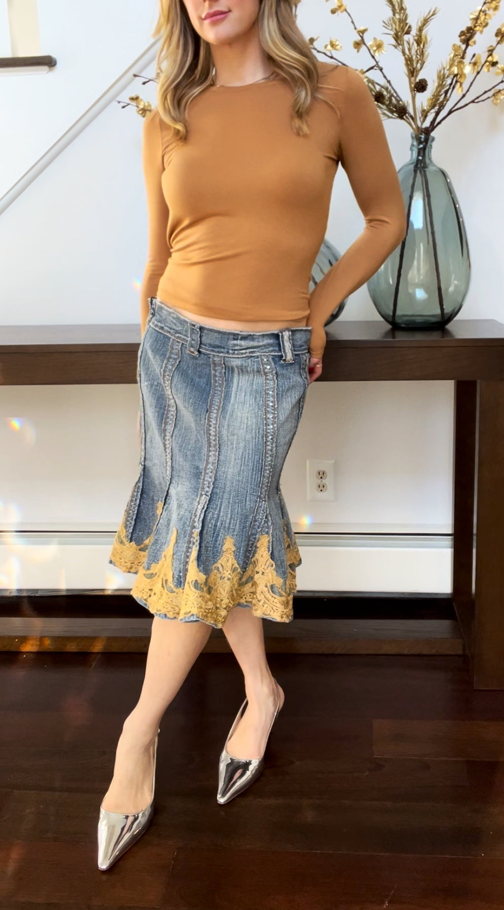 Turbo Jeans Skirt, Early 2000s | $35